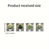Planta Verde en Maceta Rábano Verde Flor de Plástico Pared Hoja Grande Bonsái Pegatinas de Pared de PVC Venta al por Mayor Año Nuevo 2026 Cocina a Prueba de Aceite