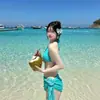 Maiô Biquíni para Mulheres 2024 Novo Biquíni Conjunto de Três Peças Sexy Triângulo Férias na Praia Clareador Fonte Termal Verão