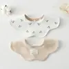 K **y Corea del Sur babero para niños toalla para saliva de bebé clase a algodón doble cara bolsa para saliva babero para bebé 0-2 años