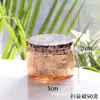 Taza de Vela Popular en Relieve Transfronteriza Tarro de Vidrio para Aromaterapia Portavelas de Vidrio con Patrón en Relieve para Velas Aromáticas DIY en Stock