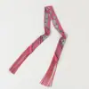 Venta al por mayor del fabricante: Bufanda Larga de Seda con Borlas y Tejido de Sarga, Cinta Decorativa Multiusos Adecuada para Regalo y Decoración de Joyería