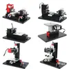 Taladro Fresadora Sierra Rectificadora Torno Máquina Combinada Mini de Enseñanza Zhouyu Niños Seis en Uno Pequeña Máquina Herramienta