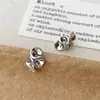 Exquisitos, Simples, Lujo Ligero, Gama Alta, Modernos, Prácticos para el Día a Día, Pendientes con Borde Plisado Color Crema, Pendientes Personalizados y Versátiles para Mujer