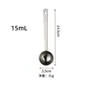 Colher Medidora de Aço Inoxidável 304 Espessa, Colher de Temperos de Cozinha Portátil com Furos, Colher Medidora Multiuso para Sobremesas, Confeitaria e Café