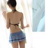 Lencería Erótica de Talla Grande con Entrepierna Abierta, No Hay Necesidad de Quitarla, Banda Transparente para el Vientre, Sexy y Atractiva, Apasionado Conjunto de Cheongsam Estilo República de China