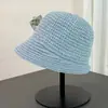 Novidades Primavera/Verão Chapéu Bucket de Tricô para Afinar o Rosto Estilo Coreano Chapéu de Pescador Simples Versátil Dobrável Feminino para Mulheres Sem Maquiagem