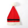 Chapéu de festival de Natal bola de pelo chapéu com cinto do Papai Noel chapéu de lã tricotado suprimentos de Natal fantasia de festa atacado