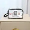 Bolsa de Higiene Pessoal Transparente Armazenamento Bolsa de Cosméticos à Prova d'Água Portátil Armazenamento Portátil Conjunto de Três Peças
