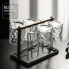 Conjunto de Copos de Vidro Glacier, Copo de Água Doméstico, Jarra de Água, Copo Espessado Resistente ao Calor para Água Potável, Cerveja para Sala de Estar, Adequado para Receber Convidados