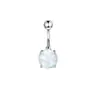 Anillo para Ombligo Sexy de Doble Punta Redonda de Nuevo Estilo Transfronterizo con Circonita Acero Inoxidable Barra Stud para Ombligo Joyería al por Mayor