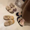 Sapatos de Pelo de Algodão da Moda Decote Baixo 2026 Sapatos de Tira Única Femininos Inverno Aumento Interno de Altura Estilo Coreano Sapatos Mary Jane com Forro de Veludo
