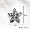 Nueva Flor Hueca Tridimensional Diamante Estampado en Caliente Dibujos Animados Flor Hueca con Diamante Flor para Zapato con Diamante Broche para el Cabello Accesorio para el Cabello Bolso