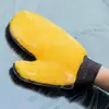 Guantes de Limpieza para Coche de Terciopelo Coral Grande Doble Cara, Guantes para el Hogar, Herramientas de Limpieza de Belleza para Coche, Guantes para Lavado de Coches