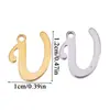 Accesorios de Joyería DIY de Acero Inoxidable de Venta Caliente Transfronteriza, Colgantes de Letras Inglesas Grandes que Conservan el Color, Dijes Decorativos para Pulsera y Collar