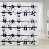 Cortina de ducha para baño, diseño de fantasma temática de Halloween, poliéster, material engrosado, impresión digital, personalizable con tu propia imagen