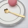 Cuchillo y tenedor para pastel de luna de postre para el hogar, dorado, de acero inoxidable de alta calidad, cuchillo y tenedor para pastel, mesa de postre de alta gama, pastel de titanio dorado