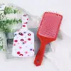 Novo Pente com Almofada de Ar Estilo Coreano em Formato de Coração Doce Versátil Estampado para Massagem no Couro Cabeludo, Pente com Airbag de Coroa Alta Antiestático