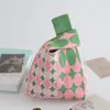 Bolso de Mano de Alta Calidad Dopamina Fresco Dulce Bolso Tejido para Mujer para el Trabajo y el Viaje Bolso de Mano Versátil Bolso Pequeño