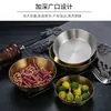 Plato de kimchi estilo coreano, plato de servir de acero inoxidable 304, tazón de kimchi, tazón para condimentos, plato para snacks, plato individual de inmersión, plato para barbacoa