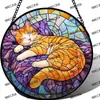Adornos Colgantes Decorativos de Vidrio de Color Transfronterizos, Decoraciones para Paredes y Ventanas, Captadores de Luz, Regalos para el Día de la Madre, Regalos de Cumpleaños