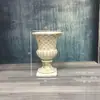 Casamento Coluna Romana Dourada Vaso de Flores Prateleira Guia de Estrada Listrado Europeu Troféu Fibra de Vidro Adereços de Casamento