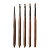 Nuevo Estilo Japonés Pluma para Uñas Juego Completo Varilla de Sándalo Pluma Pintada Pluma Tallada Pluma de Encaje Teñido Gradiente Pluma de Cristal para Terapia de Luz
