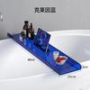 Estante de almacenamiento de acrílico para bañera, soporte de una sola palabra para teléfono móvil, bandeja de bañera impermeable transparente para inodoro