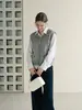 Atmosfera de outono lindo colete de malha bordado floral colete retrô francês ins em camadas com uma camisa para mulheres