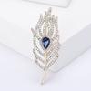 Broche de Pluma Colgante Estilo Nuevo, Broche de Doble Uso, Elegante Broche para Damas, En Stock