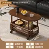 Mesa lateral de sofá, mesa de centro móvil, carrito pequeño, nuevo modelo 2026 para sala de estar, mesita de noche de dormitorio, mesa vintage, estante de almacenamiento