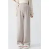 Pantalones de Maternidad 2025 Otoño Ropa de Abrigo Pantalones de Pierna Ancha Sin Soporte Abdominal Talla Grande Casual Pantalones Rectos Pantalones de Maternidad