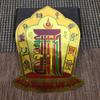 Suministro de fabricantes pegatinas de loto de lámina dorada escénica pegatinas de recuerdo turístico No. 4 18X25cm