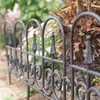 Panel de Valla de Plástico Estilo Europeo para Jardinería de PVC Valla Simple Pastoral Exterior Decoración de Boda Valla Barandilla de Hierro Forjado de Imitación