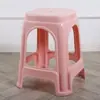 Banqueta plástica espessa para uso doméstico, adequada para sala de estar, mesa de jantar, banqueta alta, banqueta de borracha, banqueta para trocar de sapatos, banqueta quadrada para banheiro, banco pequeno