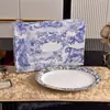 Estilo Europeo Hueso Porcelana Hortensia Azul Azul y Blanco 58 Piezas Olla Sopera Bol Plato para Pescado Bol de Arroz Cuchara para Sopa Plato de Cena Taza de Té Vajilla Fábrica Venta al por Mayor