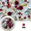 Arte de Uñas Flash Transfronterizo Flor de Diamante Mezcla de Vidrio Base Plana Diamante Diamante de Forma Especial Joyería para Uñas Arte de Uñas DIY Venta al por Mayor Diamante Flash