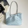 Bolso de hombro para mujer 2026, nuevo, casual, de color liso, moderno, minimalista, estilo coreano, gran capacidad, diseño de moda