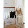 AS OFICIAL Outono/Inverno Estilo Coreano Solto Renda Patchwork Versátil Emagrecedor Decote V Malha 16982