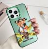 Funda para teléfono móvil Tide Bear 15 de dibujos animados, color plateado, para iPhone 14 Pro, transfronterizo, 13 p. m., Apple 16, paquete completo, 11