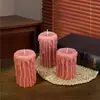 Vela de Pilar de Cúpula de Lágrima Xiongwei Molde de Silicona Integrado Fabricación de Luz LED Doble Uso Encendido Molde de Silicona