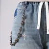Cadena de Pantalones de Personalidad Estilo Europeo y Americano, Cadena de Pantalones Oscura de Calavera de Una Sola Capa Hip-Hop a la Moda, Accesorio Versátil para Jeans, Cadena de Pantalones de Alta Gama