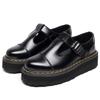 Sin Rozaduras en los Pies = Zapatos de Cuero Pequeños Tipo Mary Jane en Forma de T Ligeros de Suela Gruesa para Mujer Botines Cortos Martin Casuales de Cuero Genuino para Oficina Estudiante Transfronterizos