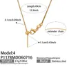 Collar Colgante Misterioso y Lujoso con Circonitas Incrustadas y 26 Letras Inglesas, Acero Inoxidable Chapado en Oro de 18k, Collar de Joyería para Mujer