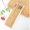 25 Palillos Nuevos para Uso Doméstico, a Prueba de Moho, Antideslizantes, Resistentes a Altas Temperaturas, Palillos de Bambú con Empaque Doméstico de Nuevo Estilo Chino, Patrón de Porcelana Azul y Blanca