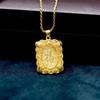 Colgante de oro Sha femenino Baifu hueco seda moda Joker tarjeta nada hebilla segura colgante joyería al por mayor