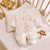 Mono cálido para bebé, chaqueta fina acolchada de algodón, ropa de algodón grado A para recién nacido, 0-12 meses, mameluco acolchado de invierno