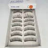 Dez Pares de Cílios Postiços para Cabeças de Mannequim, Longos Naturalmente, Feitos à Mão, Cílios de Palco, Cílios Postiços Three Trees, Transfronteiriço