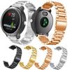 Aplicável à pulseira de aço inoxidável Jiaming Garmin vivoactive3 com fecho de fivela de atiradeira de três elos