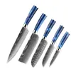 Juego de Cuchillos de Chef para Venta al por Mayor en Amazon Transfronterizo, Cuchillo Santoku para Rebanar Frutas, Cuchillo de Cocina Multiusos para Deshuesar, Juego de Cuchillos de 10 Piezas