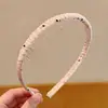 Faixa de Cabeça Floral Dentada Doce para Mulheres, Uso Diário ao Ar Livre, Faixa de Cabelo com Fita Superior de Caveira Alta, Prendedor de Cabelo Integrado, Acessório de Cabelo